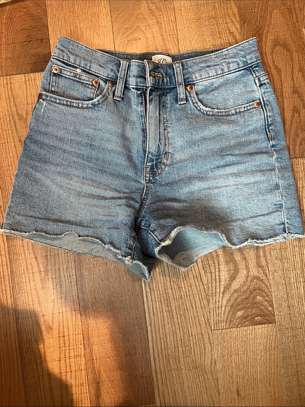 J. Crew Light Blue Washed Denim Cutoff Shorts